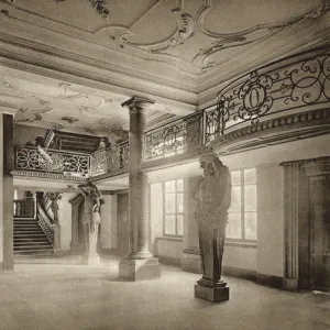 Entrance hall, Town Hall, Liege, Belgium