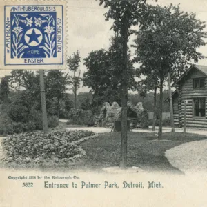 Entrance to Palmer Park, Detroit, Michigan, USA