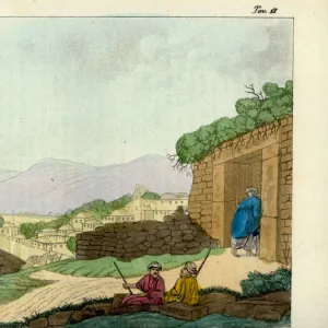 Entrance to the Tomb of Lazarus, Bethany, 1800s