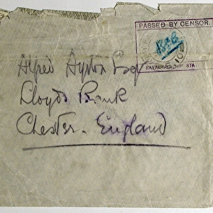 Envelope from Firminy, near Dunkirk, WW1