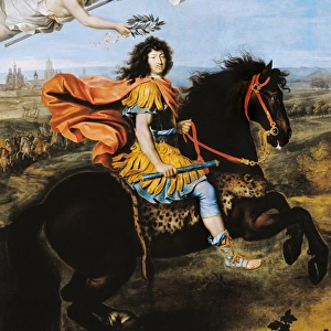 Equestrian portrait of Louis XIV