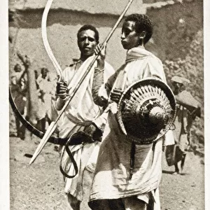 Two Eritrean Warriors - Eritrea, East Africa