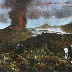 Eruption of Mount Teide, Tenerife, Canary Islands