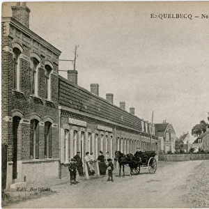 Esquelbecq, France - road outside the station