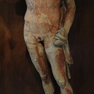 Etruscan Art. Italy. Terracotta pedimental decoration in hig