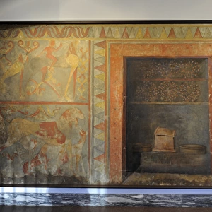 Etruscan Art. Veji, the Campana Tomb. Copy of tomb painting
