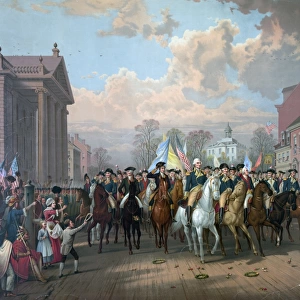 Evacuation day and Washingtons triumphal entry in New York