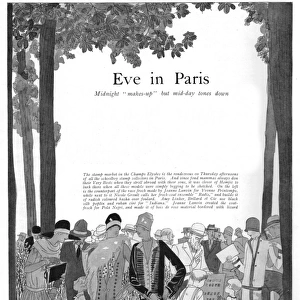 Eve in Paris - Fashions on Display at the Stamp market on th