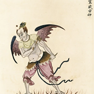 Evil Genie of the Taoist shamanism. Chinese art