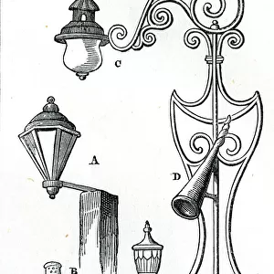 Examples of 18th century street lamps