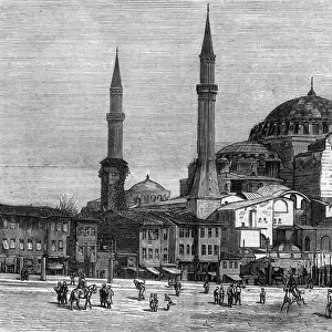 Exterior of Saint Sophia, Constantinople, 1878