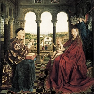 EYCK, Jan van (1390-1441). The Rolin Madonna