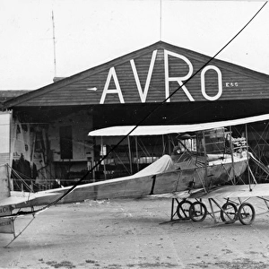F P Raynham seated in the fourth Avro Type D at Brooklands