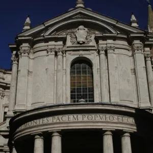 Facade of Church of Our Lady of Peace. 17th century. Rome