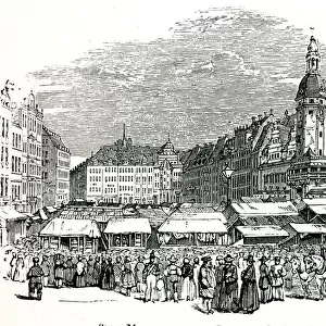 Fair in the Market Place, Leipzig, Germany