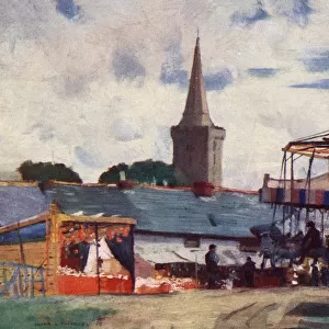 A Fair at Tenby, Pembrokeshire, southwest Wales