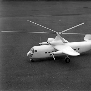 A Fairey Rotodyne concept model c 1952