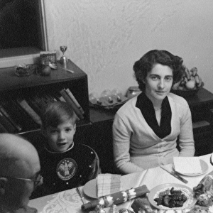Family Christmas Dinner - 1950s