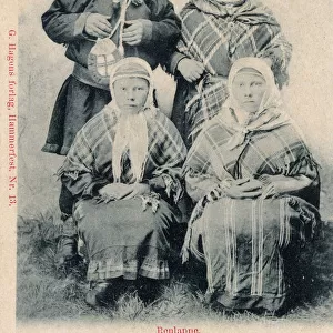 A family of the Sami People from Finnmark, Norway