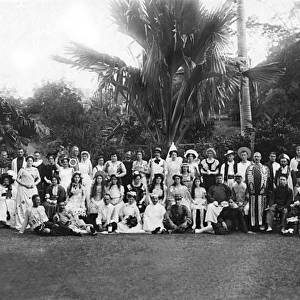Fancy dress party at Government Cottage, Seychelles