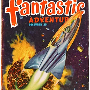 Fantasy Spacecraft, Fantastic Adventures Scifi Magazine Covers