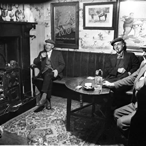 Farmers in old pub. Herefordshire