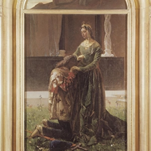 FARUFFINI, Federico (1831-1879). Sordello and Cunizza