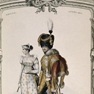 Fashion of the Napoleonic Empire in France, 1807