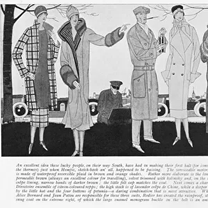 Fashion sketches by Hemjic enroute to the Riviera, 1925