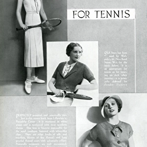 Fashion for tennis 1933