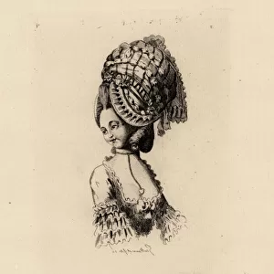 Fashionable hat from the era of Marie Antoinette