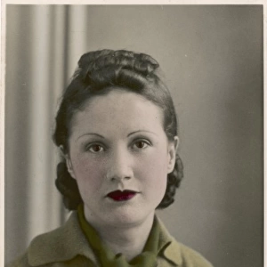 Fashionable young lady of the 1930s