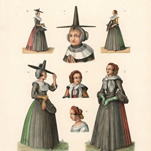 Fashions of the wives of burghers from the