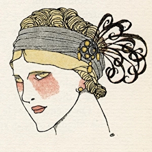 Feather Flapper headband 1912