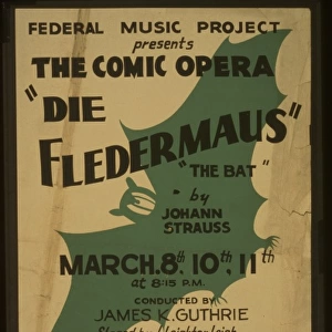 Federal Music Project presents the comic opera Die fledermau