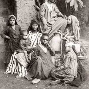 Fellahine family, Egypt, c. 1880 s