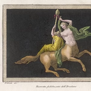 Female Centaur & Thyrsus