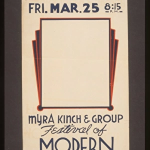 Festival of modern dance Myra Kinch & group Festival of mode