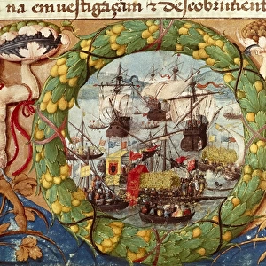 Festival of Portuguese Fleet. illustration