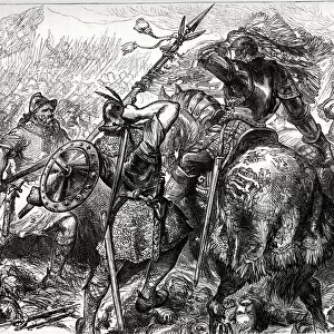 The Fight for the Standard at the Battle of Pinkie, near Musselburgh, Scotland