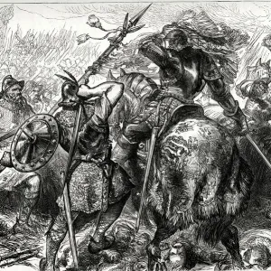 The Fight for the Standard at the Battle of Pinkie, near Musselburgh, Scotland