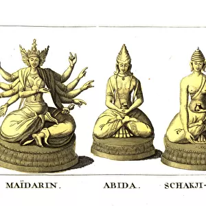 Figures of divinities in the Kalmyk religion