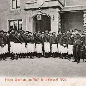Fijian Warriors on a visit to Balmoral, Scotland