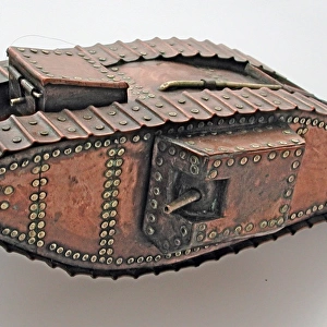 A very fine handmade model of a WWI tank
