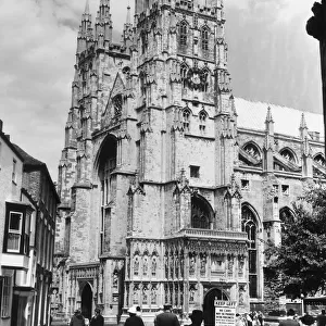 A fine view of Canterbury Cathedral, Kent, England, seen from the Precincts