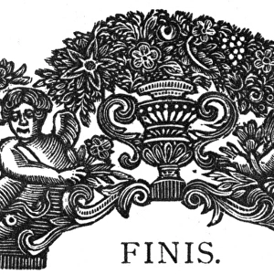 Finis, decorative print for the end of a book
