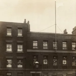 Finsbury Rifles recruiting HQ, North London, WW1