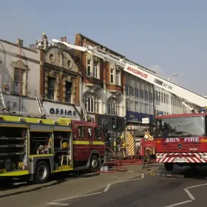 Firefighters at scene of fire in Ealing Firefighters at scene of fire in Ealing