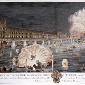 Fireworks on the River Seine, Paris