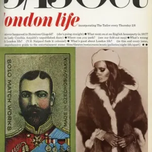 Print of the first cover of London Life magazine, 9th October 1965 Print of the first cover of London Life magazine, 9th October 1965